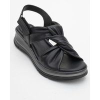 Slingback-Sandalen aus geknotetem Nappaleder