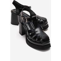 Klobige Plateau-Käfigsandalen