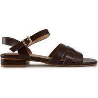 Riemchensandalen mit Blockabsatz und Quadratzehe
