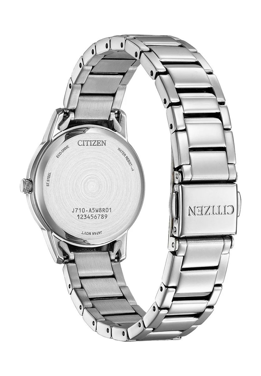 Eco-Drive Armbanduhr aus Edelstahl
