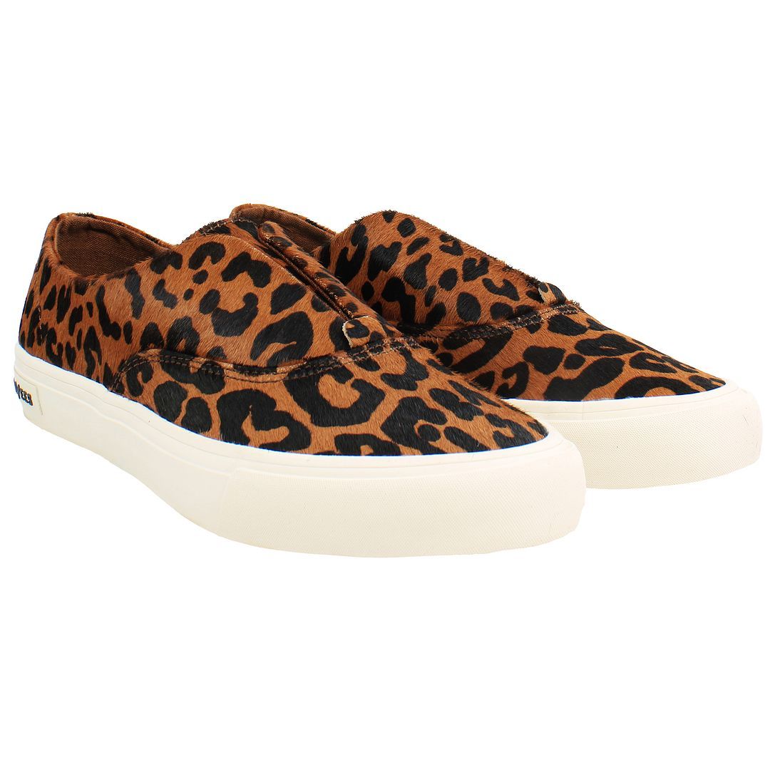 Slip-Ons mit Tierfell-Optik