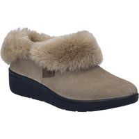 Warme Slipper mit Lammfellfutter