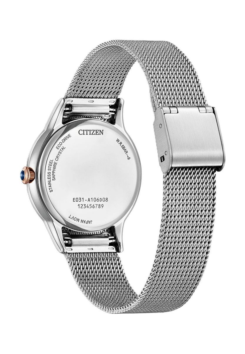 Elegante Milanaise-Uhr mit Sonnenschliff
