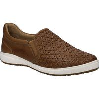 Leder-Sneaker in Flechtoptik