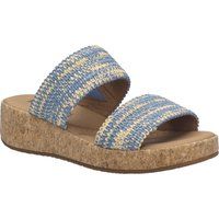 Plateau-Sandalen mit gewebten Riemen