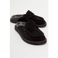 Raffinierte Penny-Loafer-Mules aus Wildleder