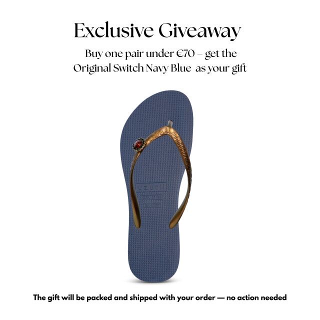Handgefertigte Plateau-Flip-Flops mit Schmuckstein