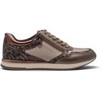 Freizeitsneaker mit Metallic-Leoparden-Print