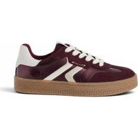 Retro Low-Top Sneaker im Materialmix