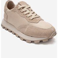 Hochwertige Leder- und Wildleder-Sneaker