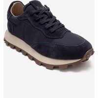 Raffinierte Leder-Sneaker aus Materialmix