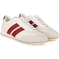 Retro-Leder-Sneaker mit flachem Profil