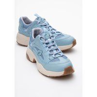Mesh-Sneaker mit dicker Sohle