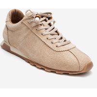 Wildleder-Sneaker mit Perlenverzierung