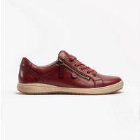 Bequeme Leder-Sneaker mit Reißverschluss
