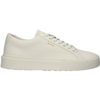 Minimalistische Leder-Plateau-Sneaker