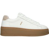 Minimalistischer Leder Plateausneaker