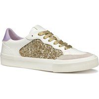 Low-Top Sneaker mit Glitzereinsatz