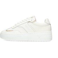 Chunky Leder-Sneaker mit Plateau