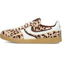 Sneaker mit Leopardenmuster aus Kuhfell