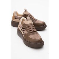 Plateau-Sneaker mit Tiermuster