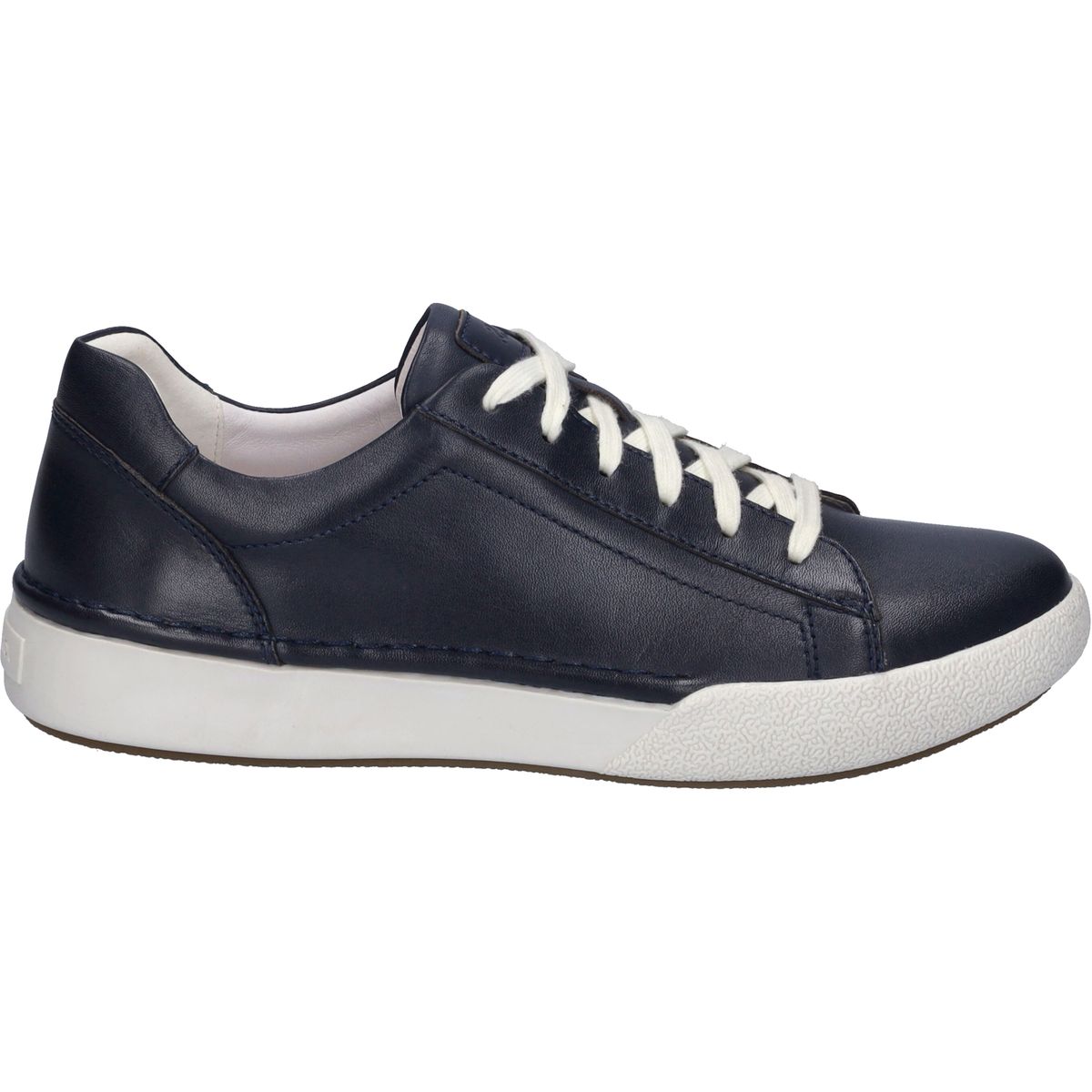 Minimalistische Leder-Sneaker mit Kontrastsohle