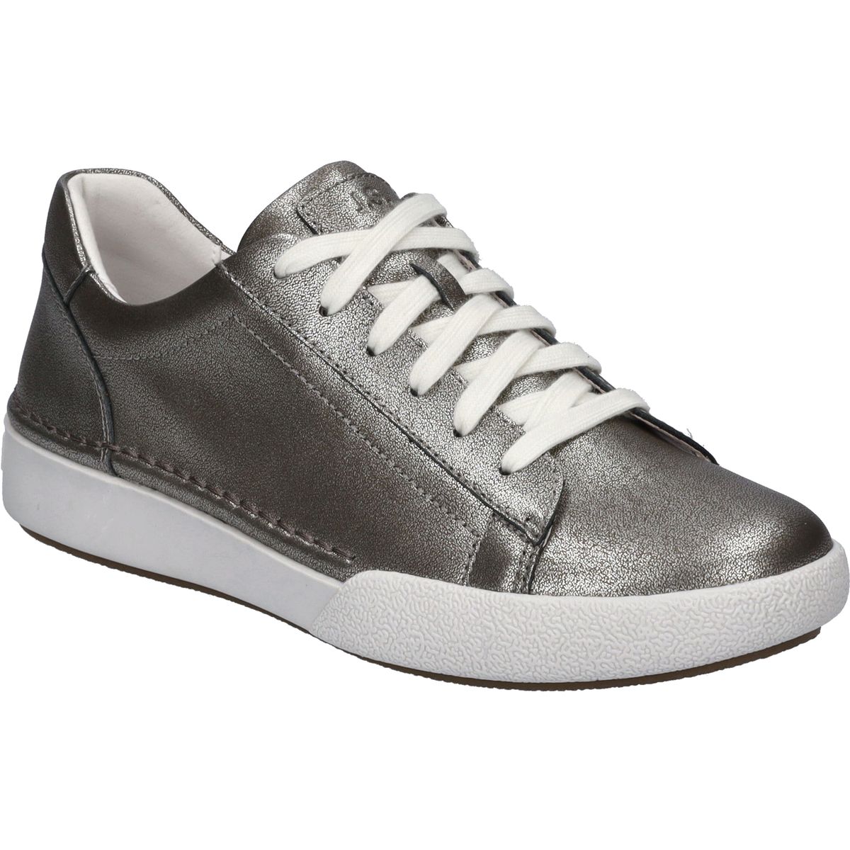 Metallic Leder Low-Top Sneaker