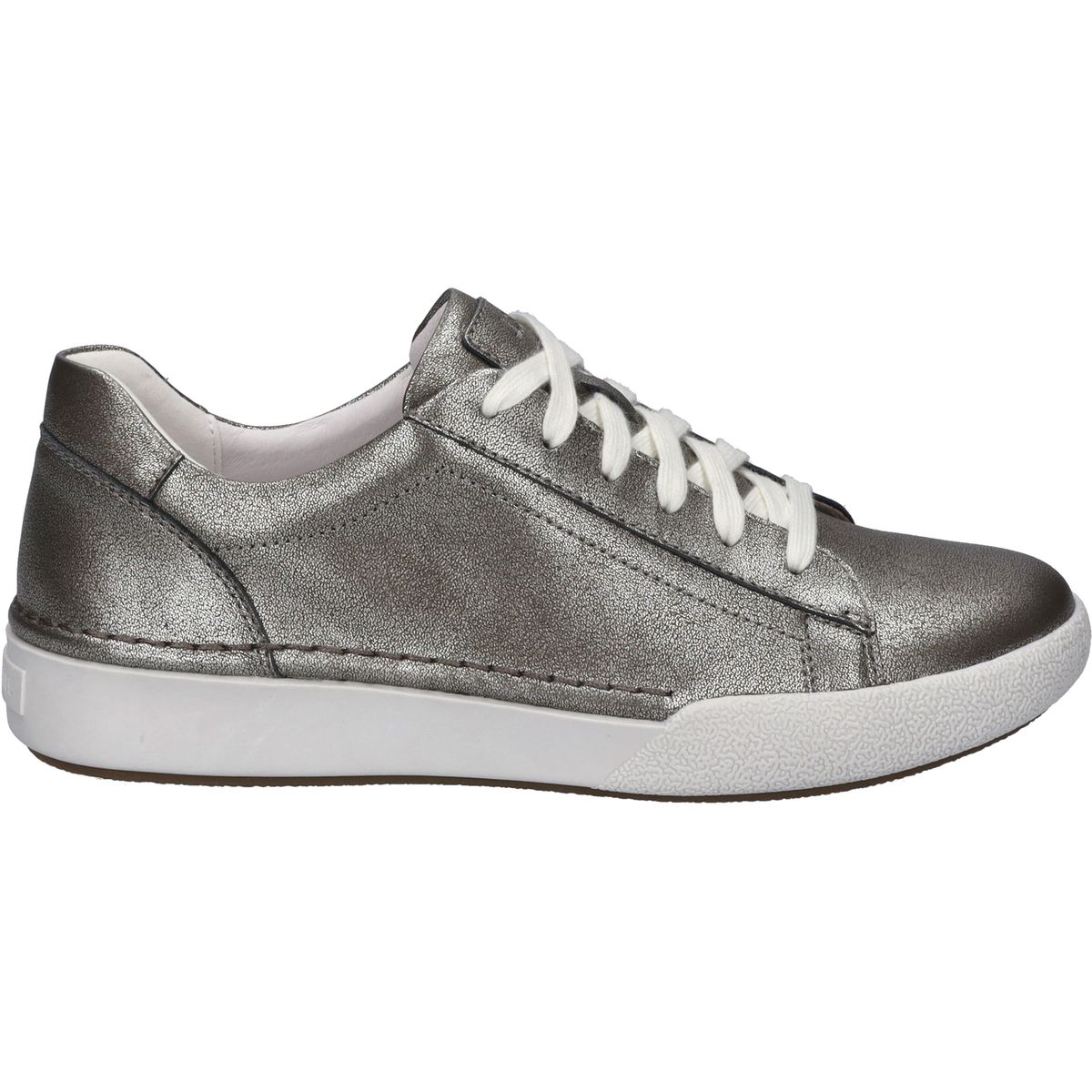 Metallic Leder Low-Top Sneaker