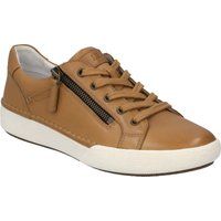 Leder-Sneaker mit seitlichem Reißverschluss