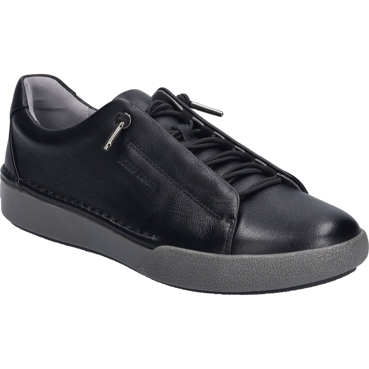 Minimalistische Narbenleder-Sneaker