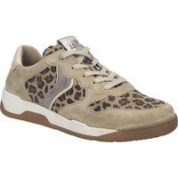 Wildleder-Sneaker mit Leopardenmuster