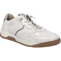 Eleganter Ledersneaker mit Metallic-Akzenten
