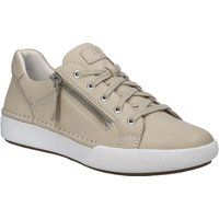 Leder Low-Top Sneaker mit Reißverschluss