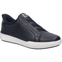 Leder-Sneaker zum Schlüpfen mit Kontrastsohle