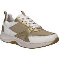 Dynamische Plateausneaker mit Materialmix