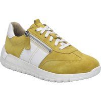Veloursleder-Sneaker mit Reißverschluss-Detail