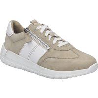 Sportliche Leder-Sneaker mit Seitenreißverschluss