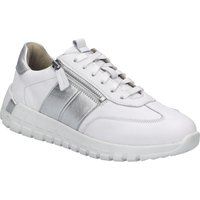 Sportliche Leder-Sneaker mit seitlichem Reißverschluss