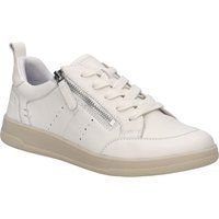 Leder-Sneaker mit seitlichem Reißverschluss