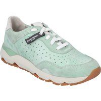 Perforierter Low-Top Sneaker aus Wildleder