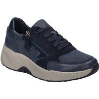 Low-Top Wedge-Sneaker im Materialmix