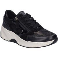 Dynamischer Materialmix-Plateau-Sneaker