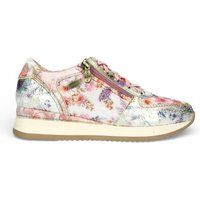 Sneaker mit Blumenmuster und Keilabsatz
