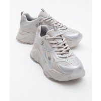 Plateau-Sneaker mit Mesh-Struktur
