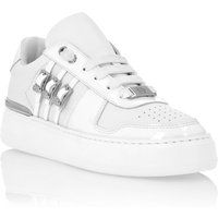 Verzierte Plateau-Sneaker aus Leder