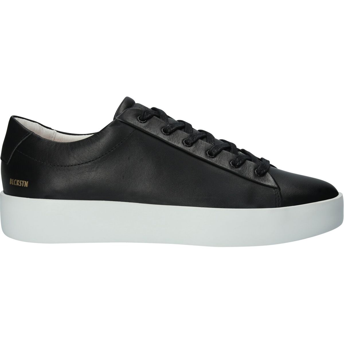 Minimalistische Glattleder-Plateau-Sneaker