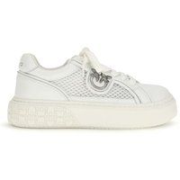 Plattform-Sneaker mit Mesh-Einsätzen