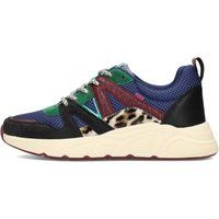 Mehrfarbige Chunky-Sneaker mit Leopardenmuster