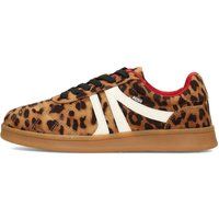 Low-Top-Sneaker mit Leopardenmuster