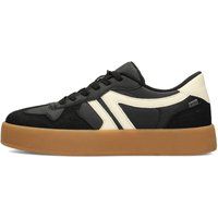Retro-Plateau-Sneaker mit Gummisohle